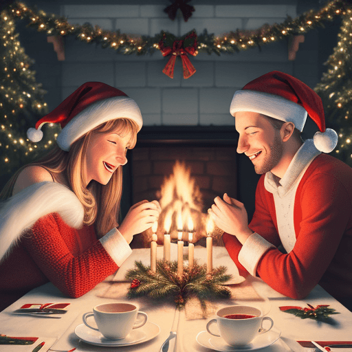 AI generated: christmas, warmth, new year, family, success, illüstration

