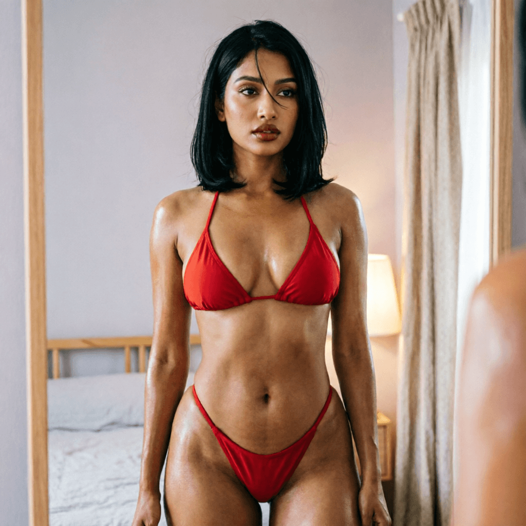 AI generated: 
























Bedroom, mirror phone selfie, short straight hair, girl, Indian, tan skin, ...