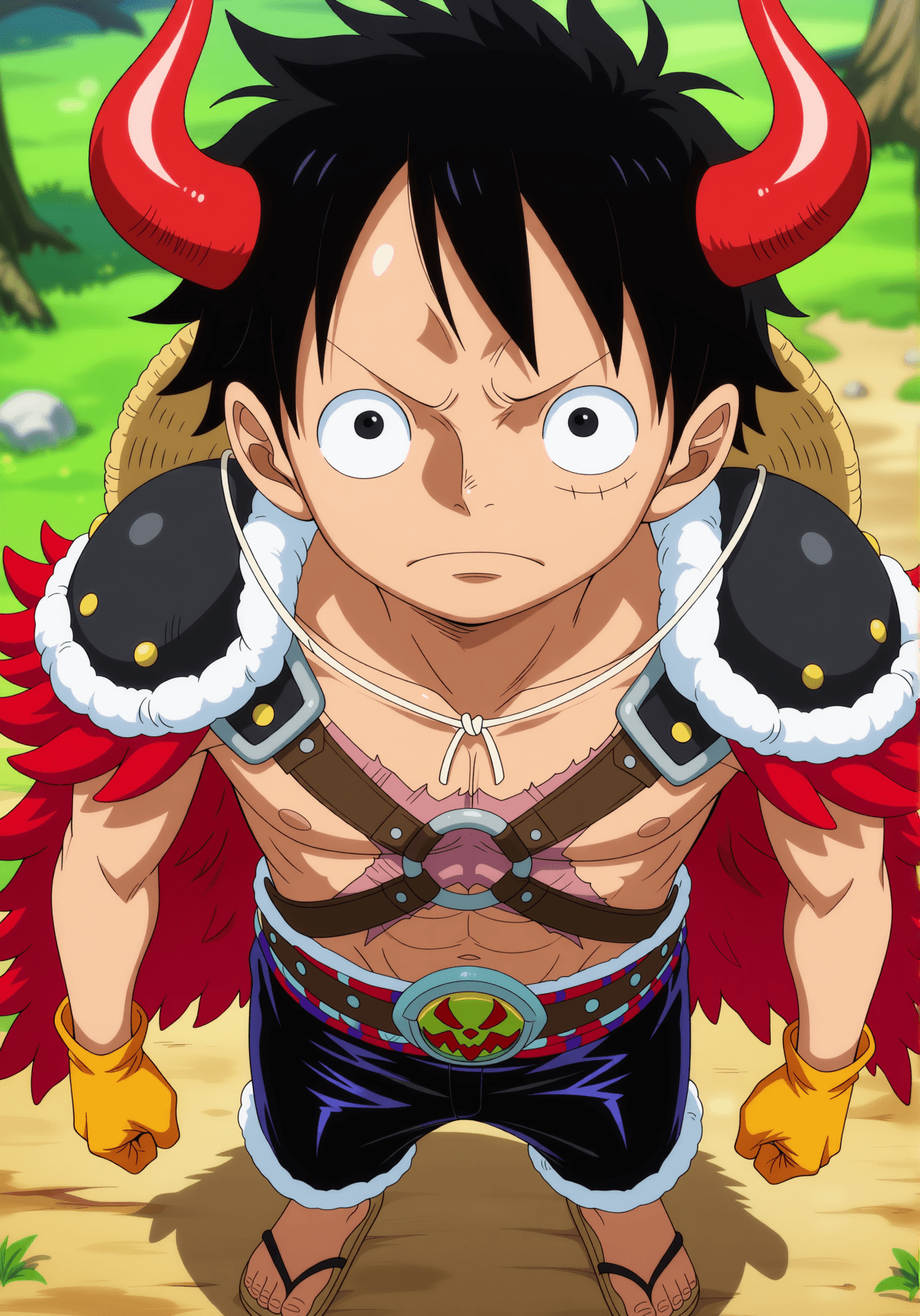 Monkey D. Luffy (Multiple Outfits) - One Piece - (Anima) / (Pony) / (Illustrious) [Commission]