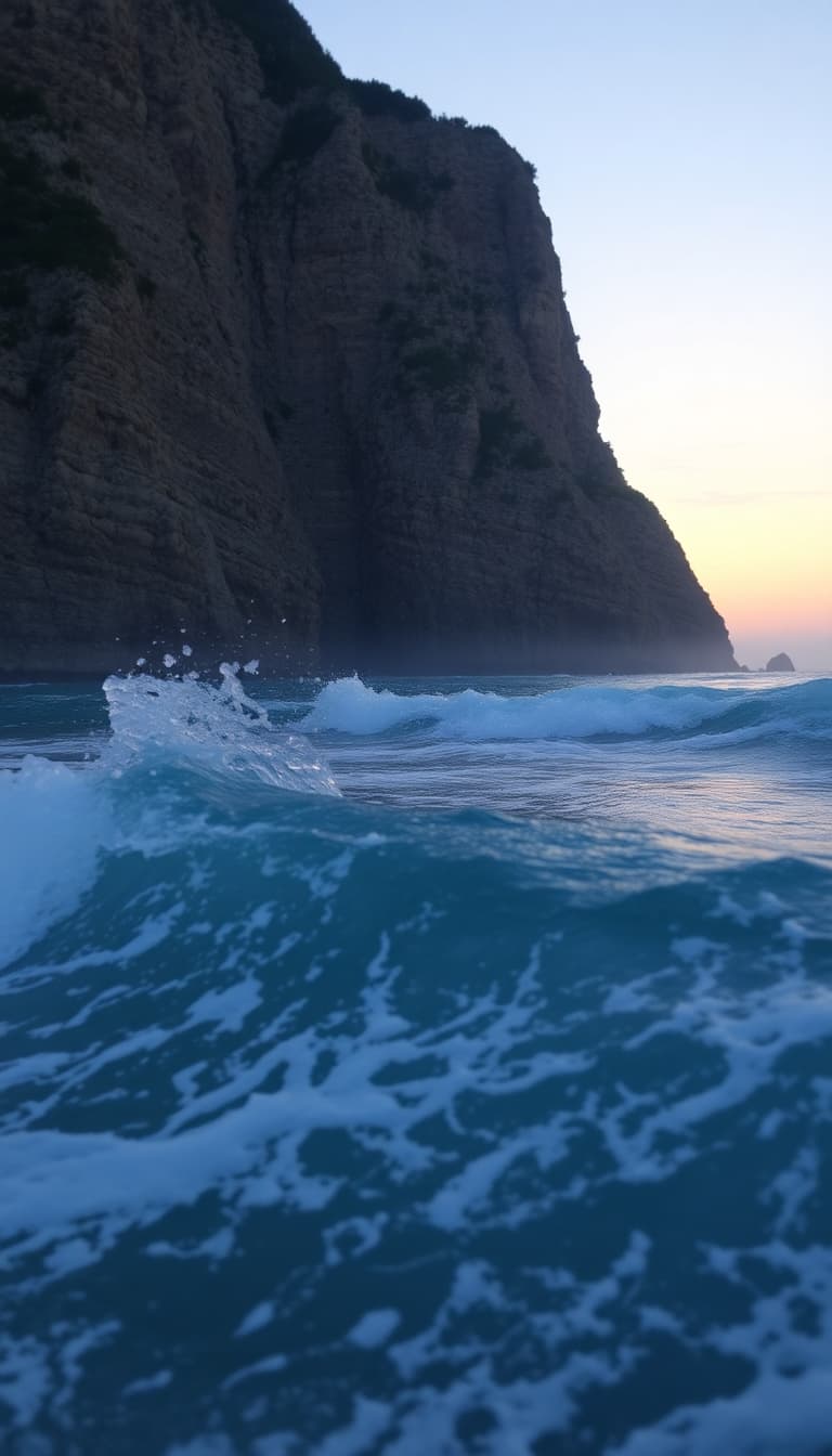 AI generated: la mer au crépuscule 