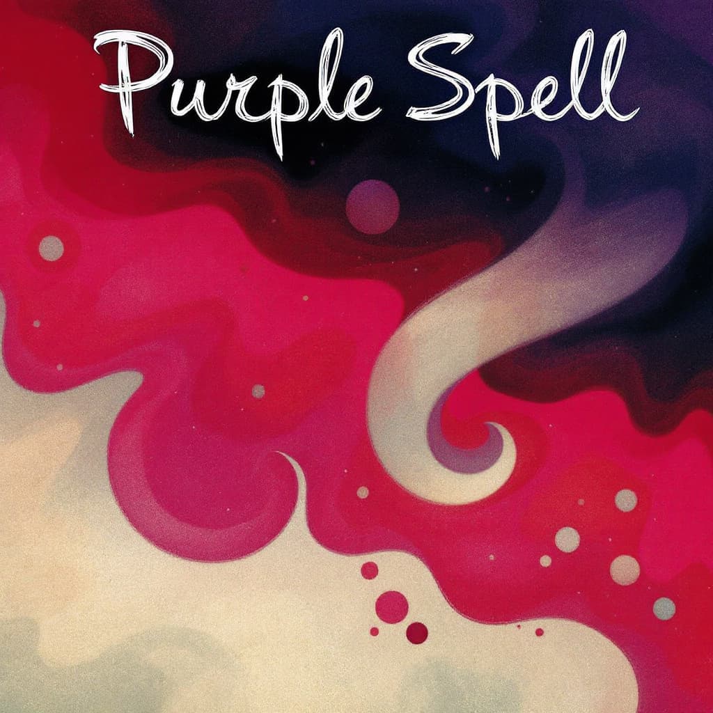 AI generated: Purple Spell album cover