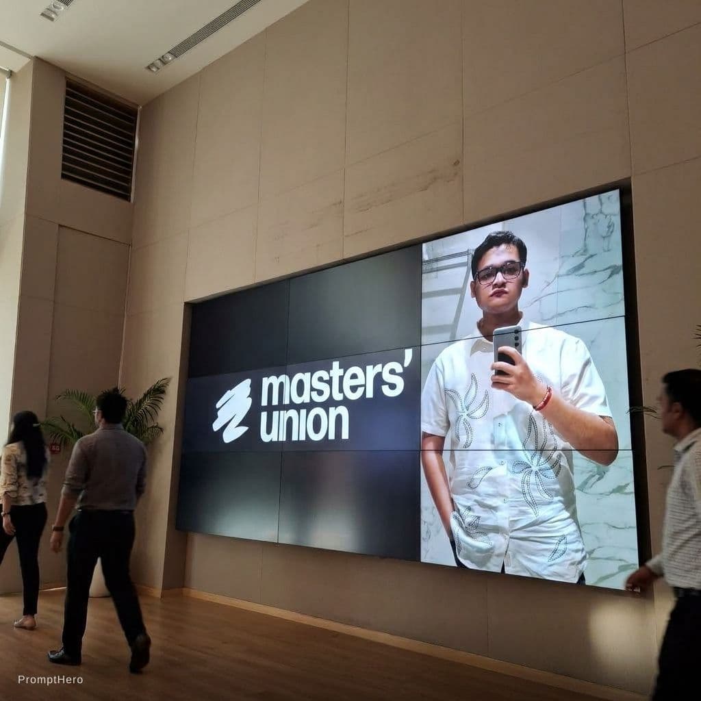 AI generated: I want my photo to be in the photo of the master's union board. It looks like a real and attractive ...