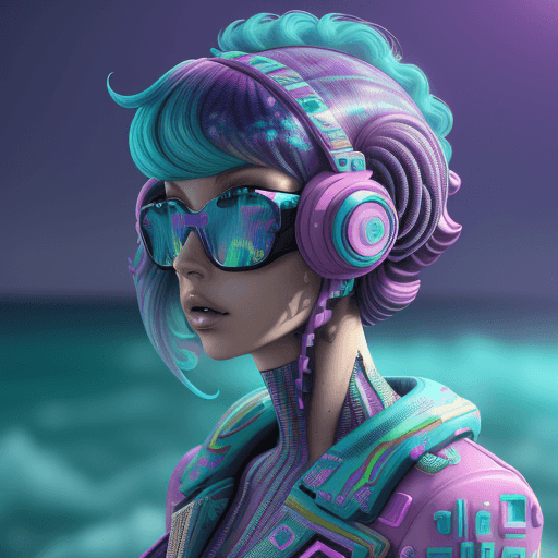 AI generated: funk art, seapunk, datamosh, vaporwave, botfrula, peacevoid --v 4. cinematic, hyper realism, high de...