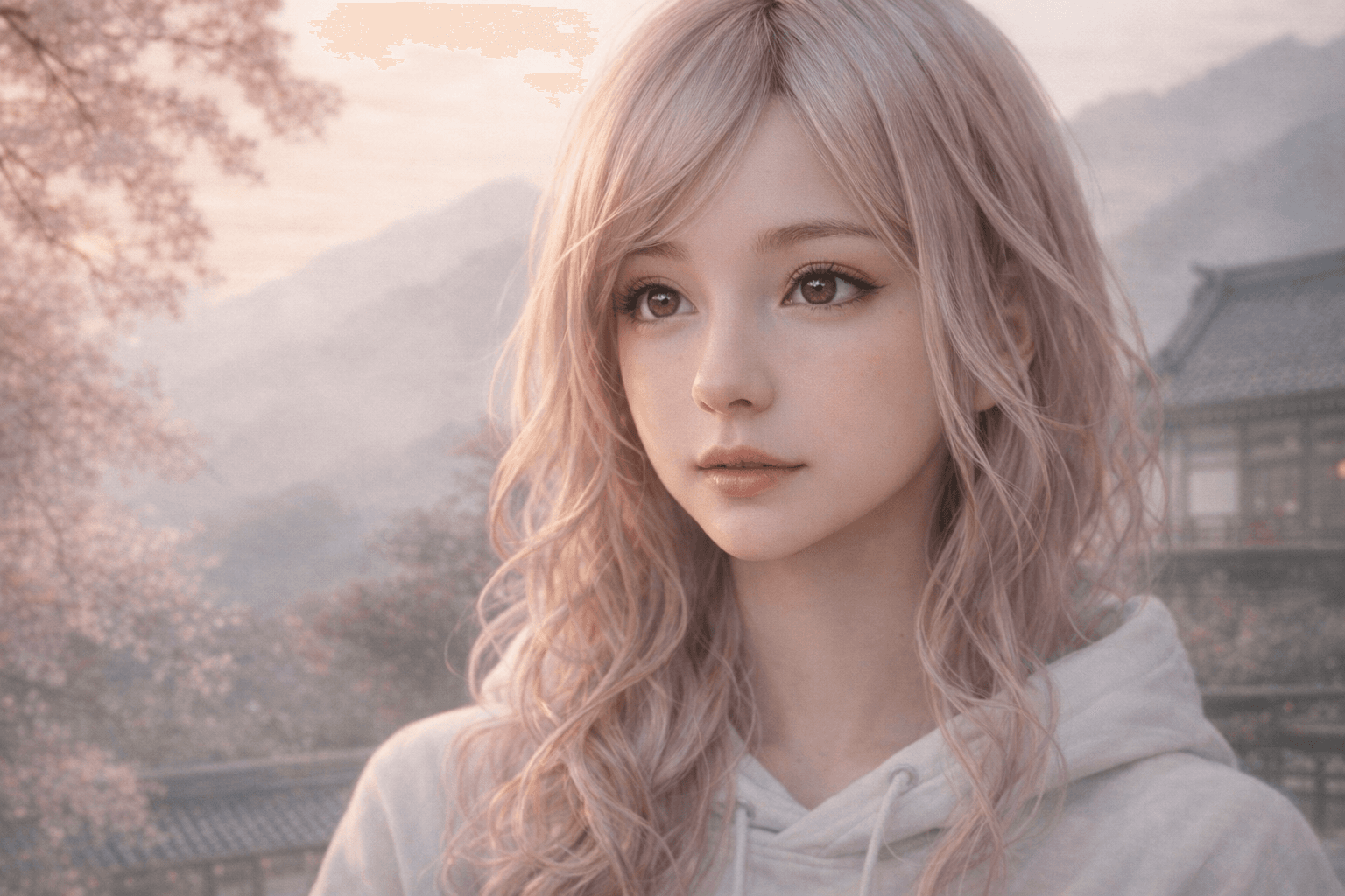 AI generated: Create a highly detailed portrait of a young woman based on the facial features of the provided phot...