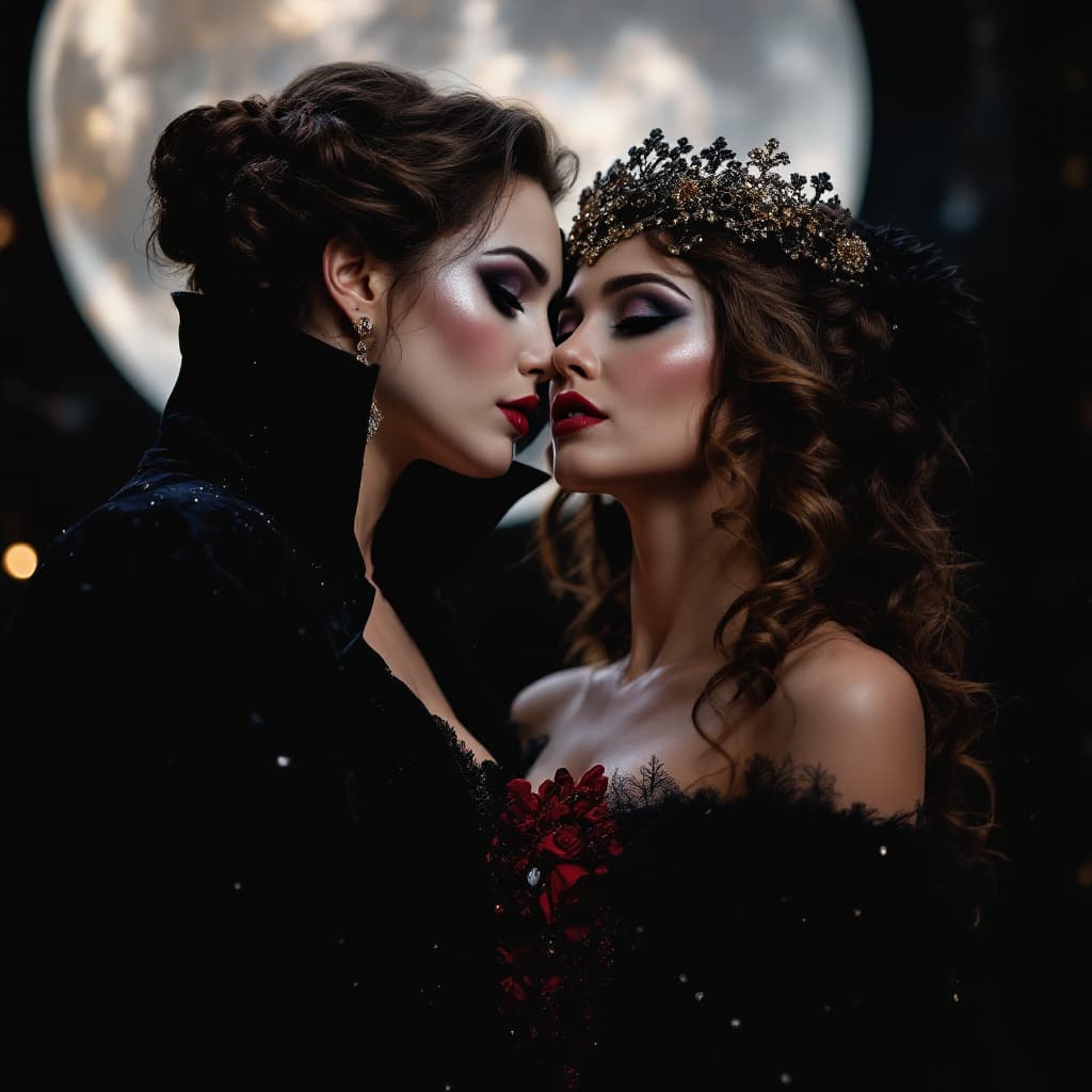 AI generated: two women, Create a lesbian version of
the Andrew LLoyd Webber Musical, The Phantom of the Opera. 

...