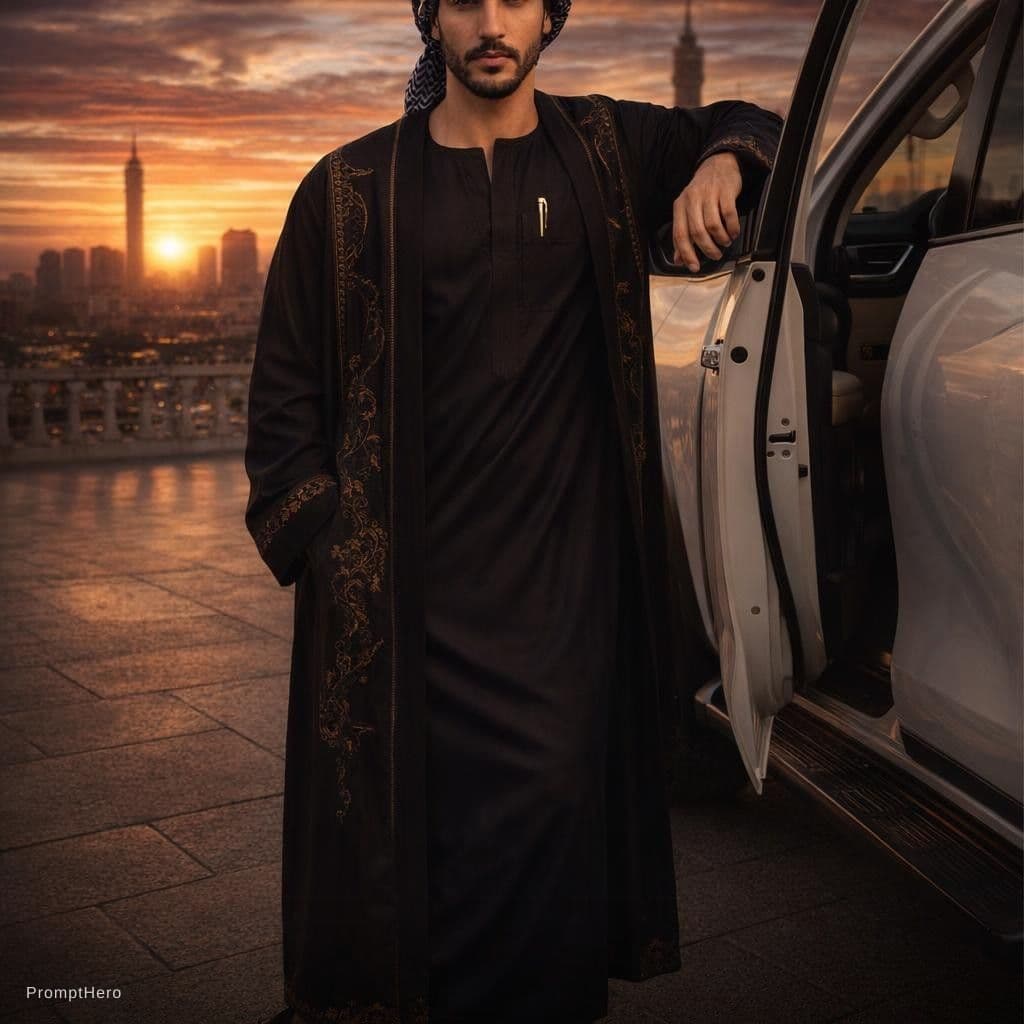 AI generated: Ultra-realistic portrait edit of a Middle Eastern man (use the original face exactly as reference, p...
