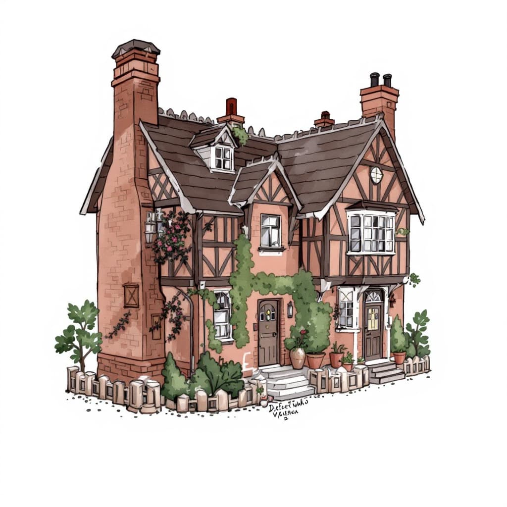 AI generated: doctor who jenny and vastra's victorian home
