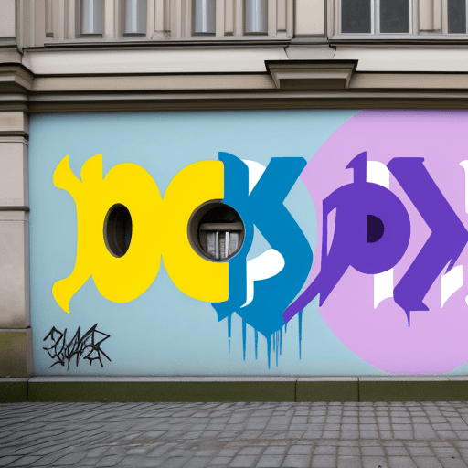 AI generated: ecris 'teeps' in Classic Munich graffiti with bold, bright letters  