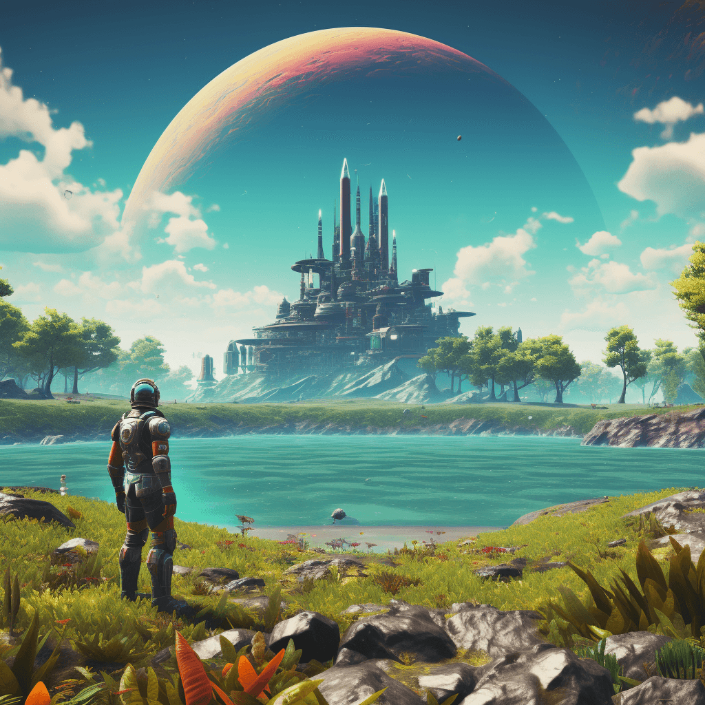 AI generated: no mans sky