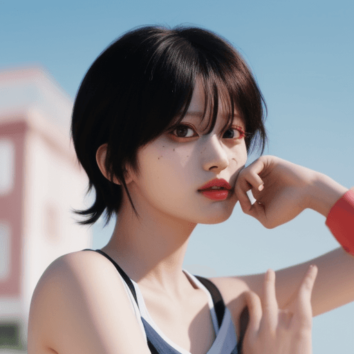 AI generated: Momo yaoyorzu