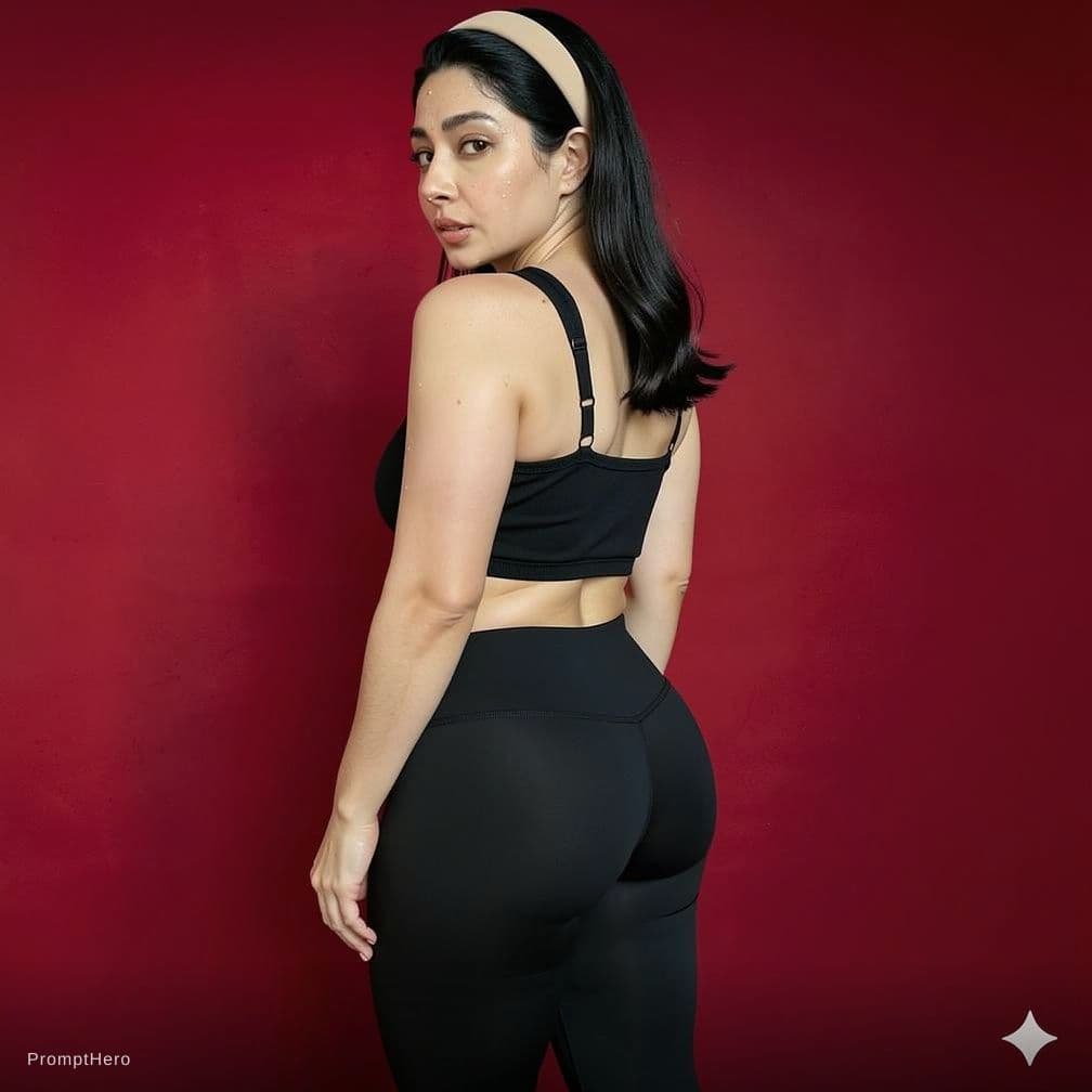 AI generated: the lady in meddle MAKE BUTT BIGGER brazilian butt style


