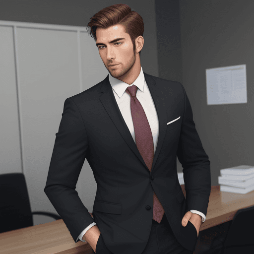 AI generated: handsome business man 