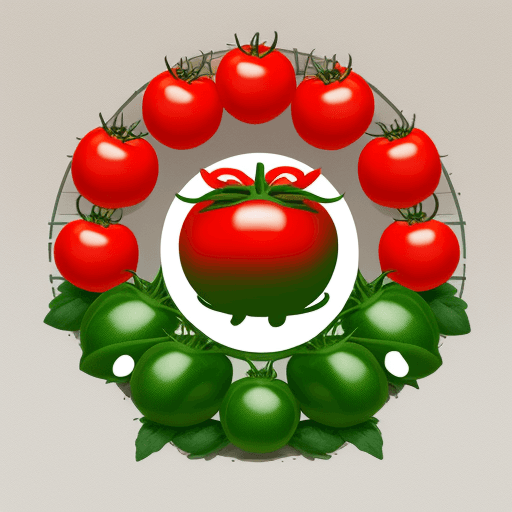AI generated: A logo made of tomatoes