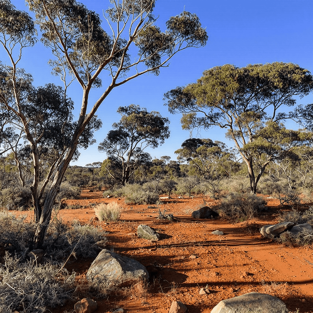 AI generated: Talking to Country, Outback Australia, and reconnecting to nature, carrying forward the sacred tone ...