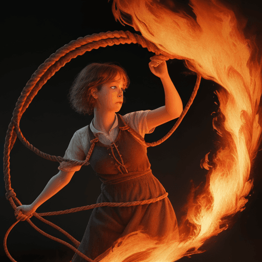 AI generated: rope on Fire