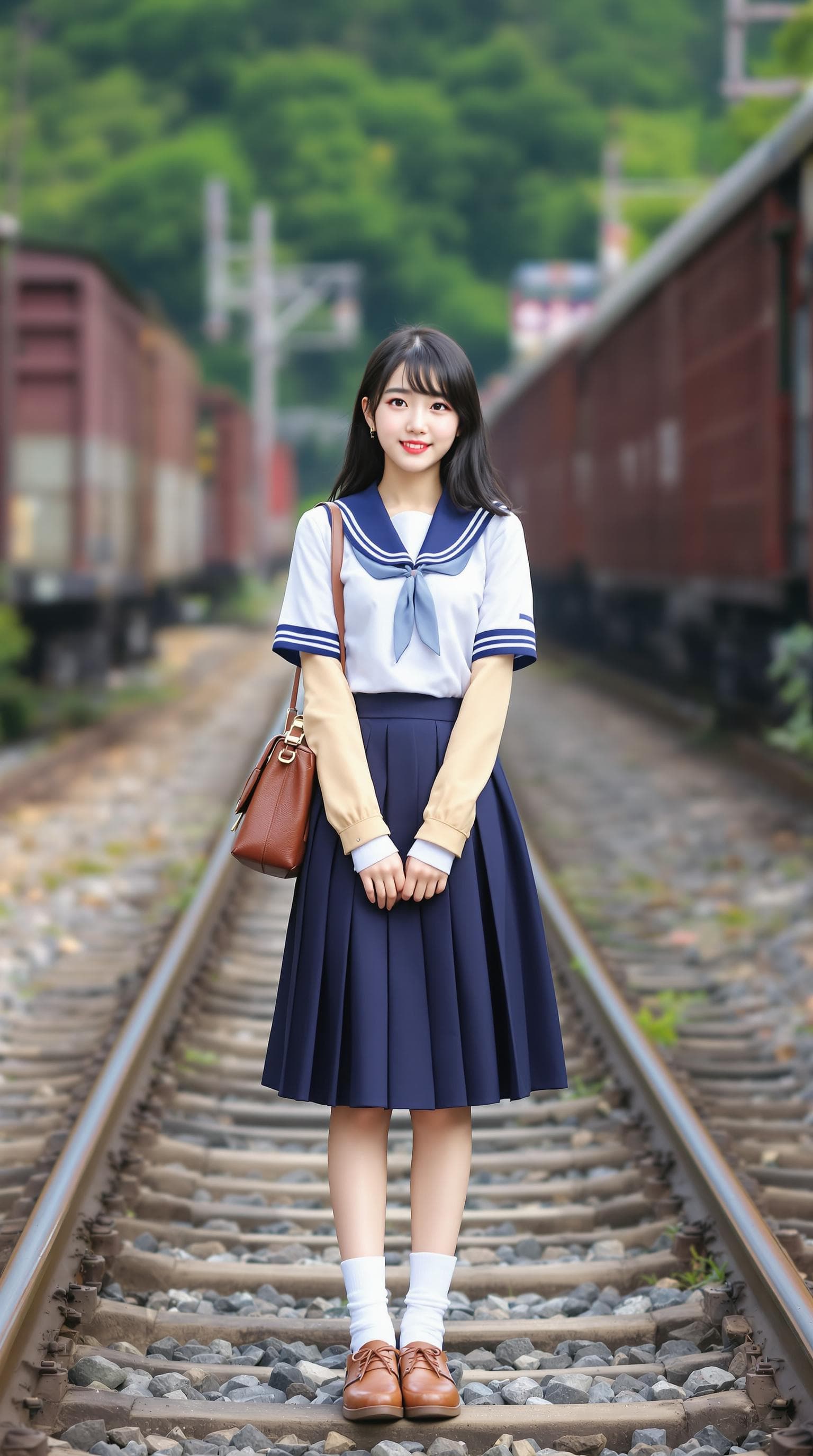 AI generated: beautiful photorealism of a girl, beautiful girl, young girl, korean girl, ulzzang face, dressed in ...