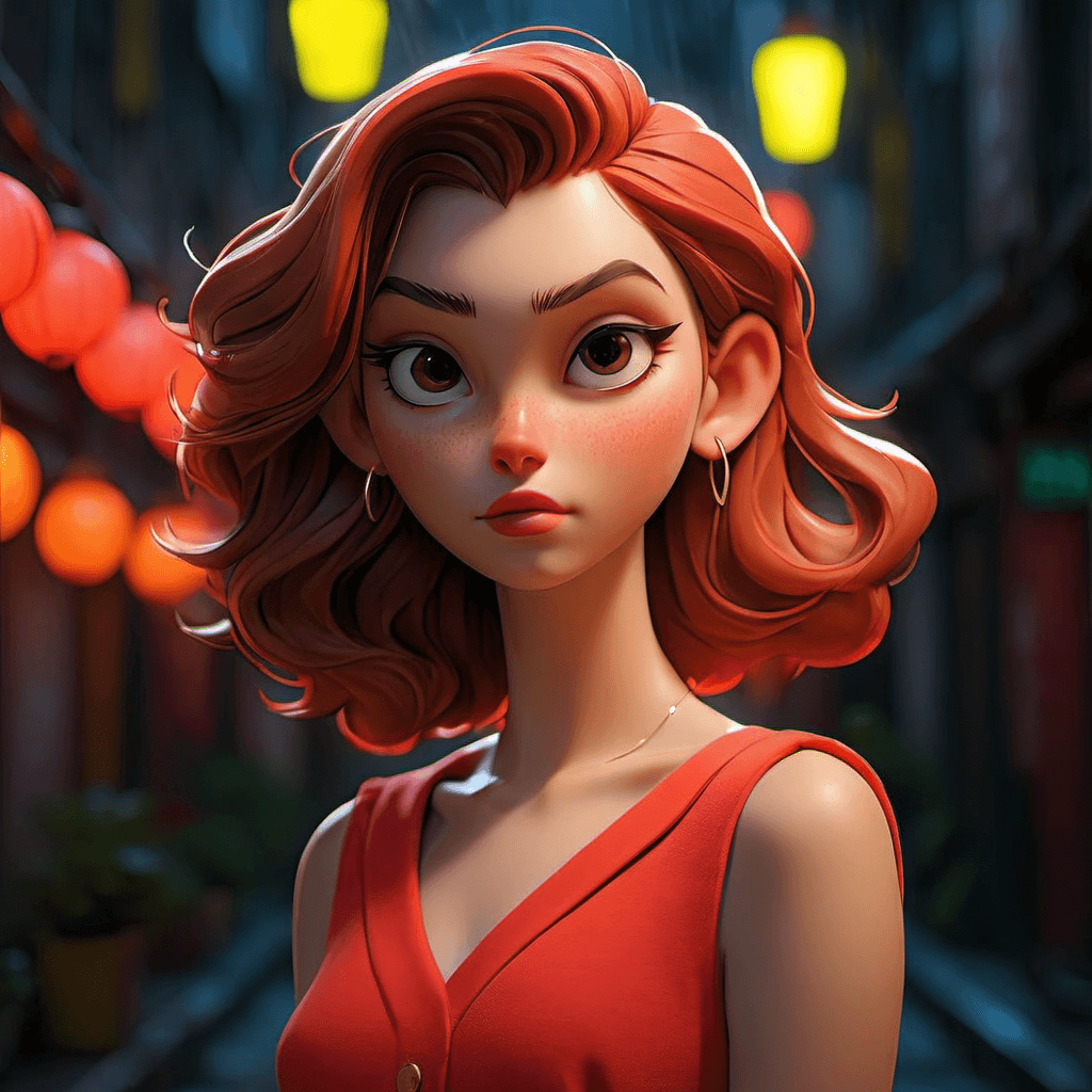 AI generated: ((best quality)), ((masterpiece)),  closeup of a  beautiful french 20 year old woman, wearing a red ...