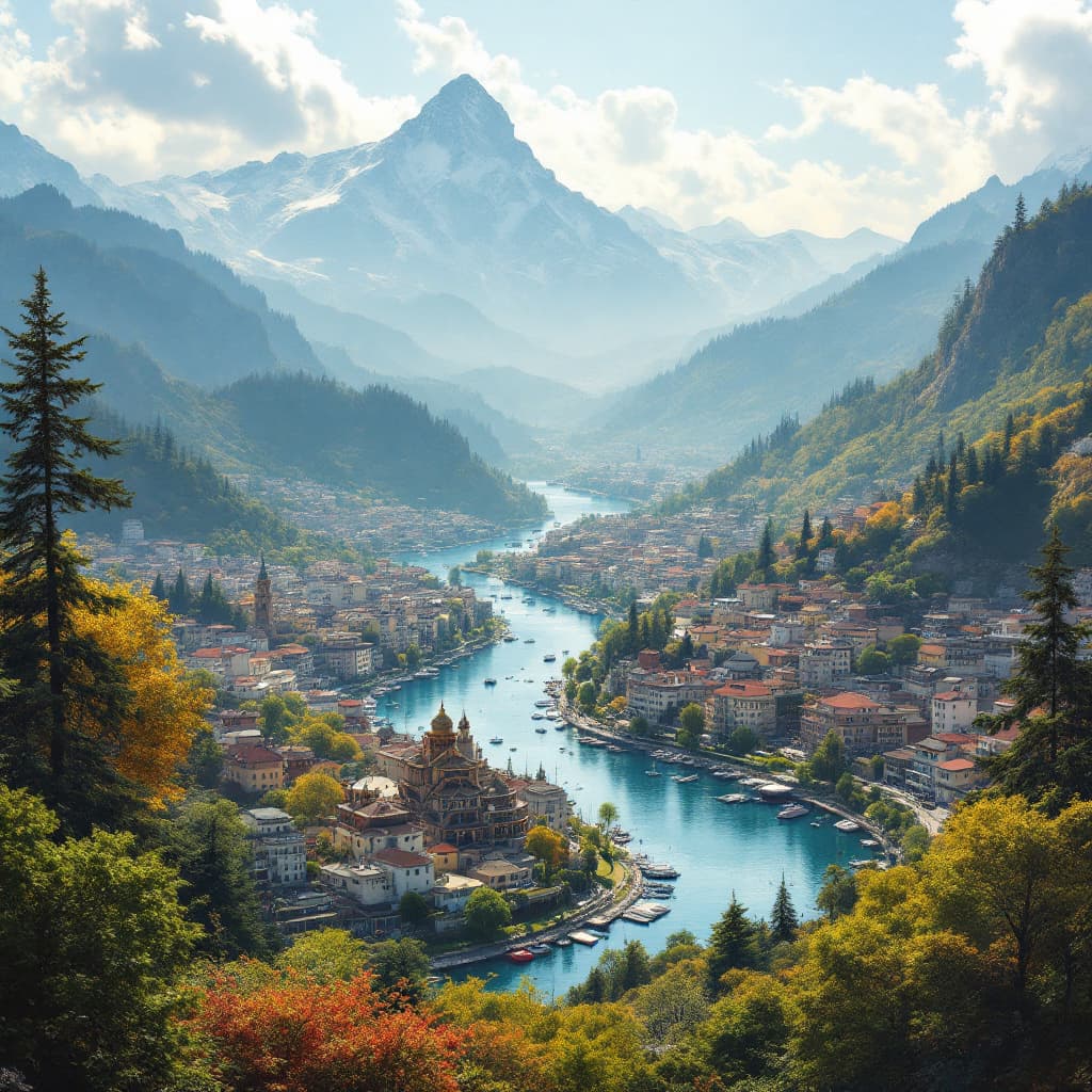 AI generated: Make a image for a traveling site comparing two cities and why to prefaer the second 
Image of shiml...