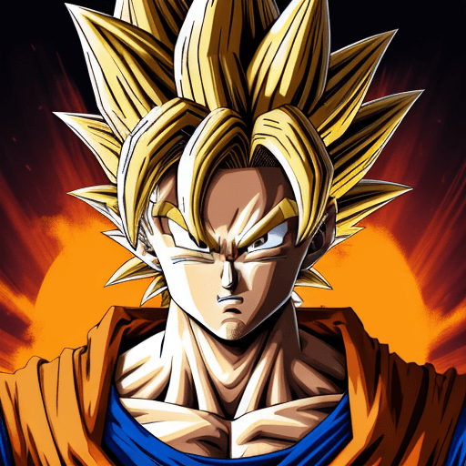 AI generated: dragon ball, portrait of dr goku, in the style of street art aesthetic, cute cartoonish designs, pho...