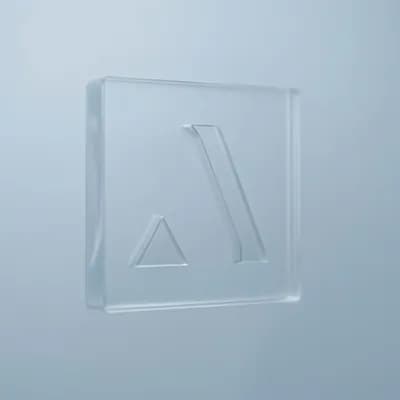 AI generated video: create a lateral dolly camera animation focusing only on the triangle. The surface appears smooth, f...
