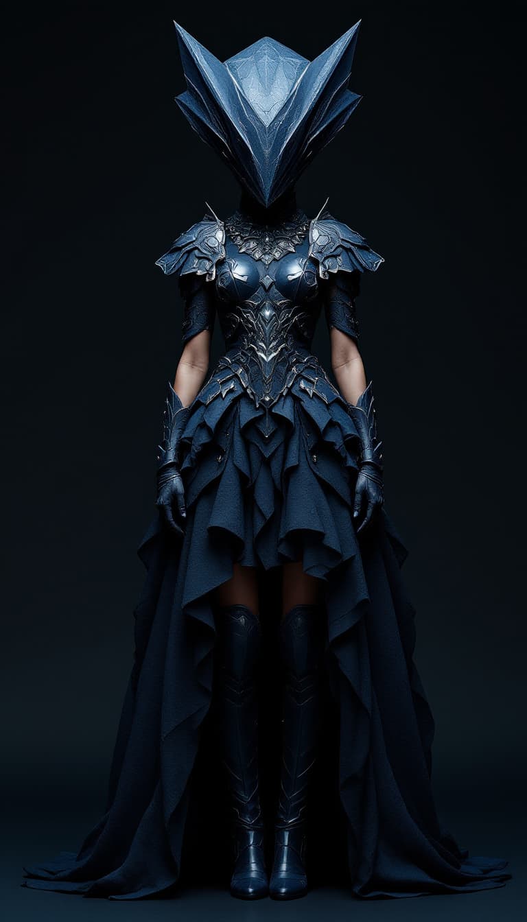 AI generated: "Image is a full-body portrait captured with a Sony A1 50.1 mb using a 200mm lens, of a model wearin...