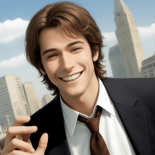 AI generated: smile, man, told, nice ,like movie
