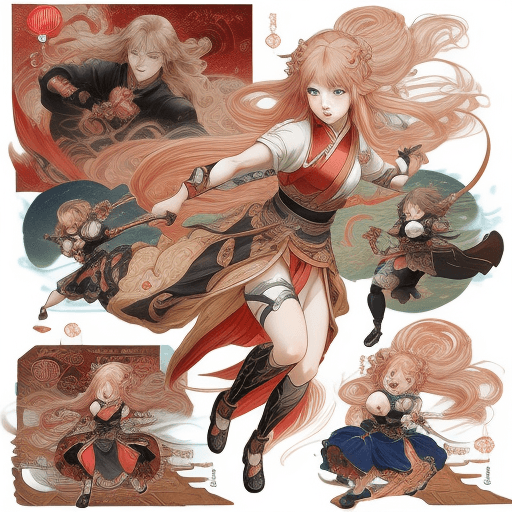 AI generated: chibi manga legend of vader anime vh1, in the style of miho hirano, dynamic and action-packed scenes...