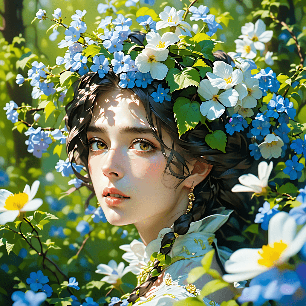 AI generated: The personification of springtime <lora:add_detail:1>,4k