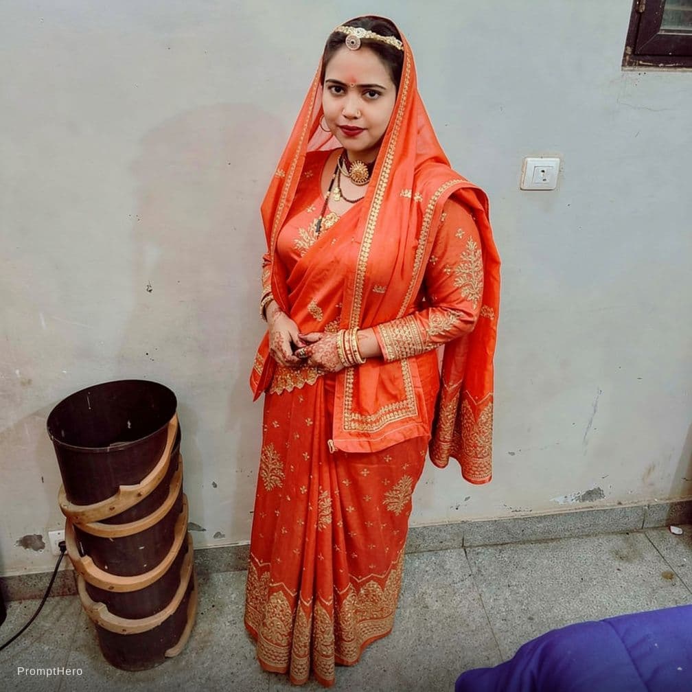 AI generated: Remove saree and wear bikini