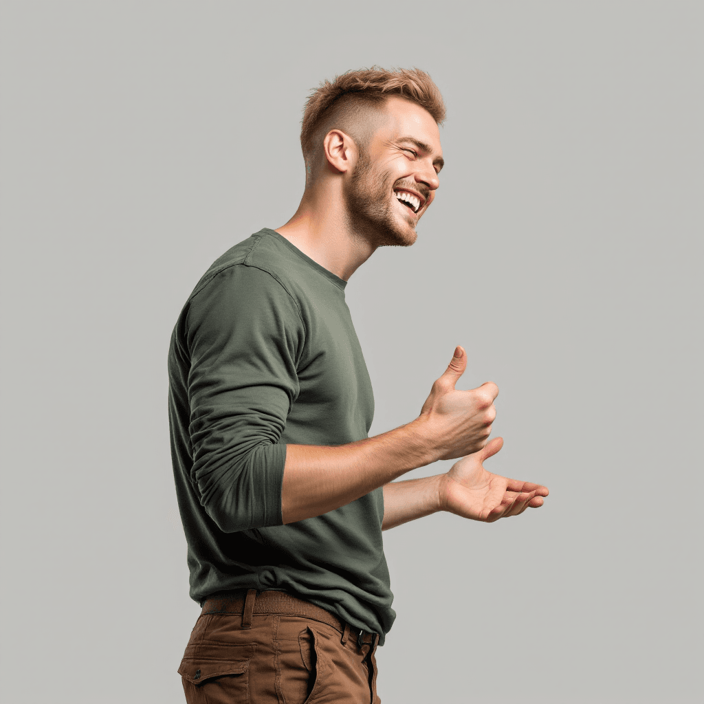 AI generated: hyper-realistic photo of a blond Russian man, burst-taper hairstyle, clean face. shaven face. He is ...