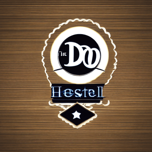 AI generated: Do me a logo for a hotel, with moon ans 5stars