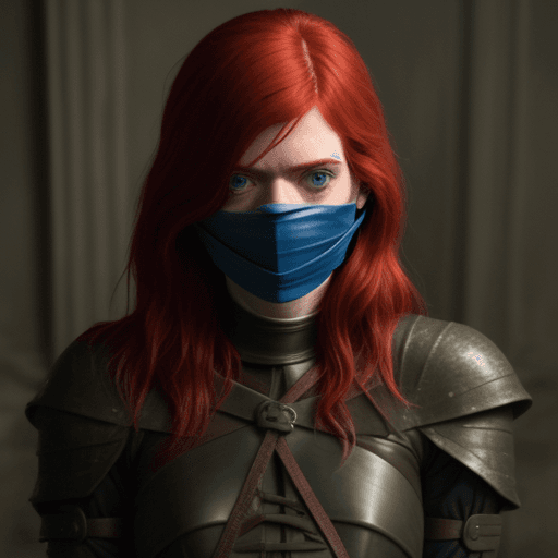 AI generated: Rose Leslie gagged

