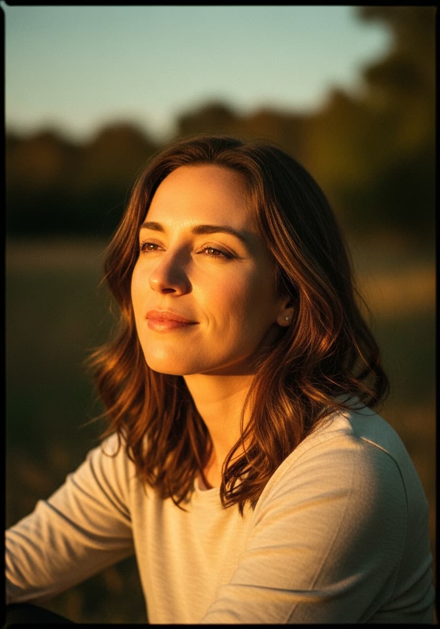 AI generated: woman, in the style of Kodak Gold 200 --no freckles 