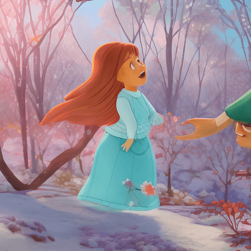 AI generated: Welcome to the picturesque world of an animated cartoon family during the enchanting season of autum...