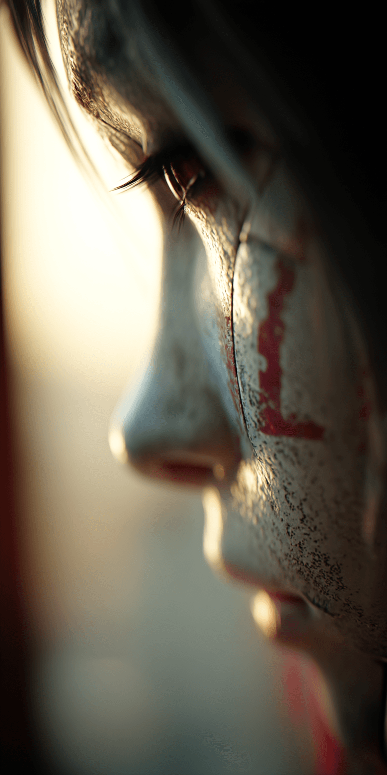 AI generated: futuristic woman, robotic, close-up --chaos 75 --ar 1:2 --profile e525pbl --stylize 750 --v 7