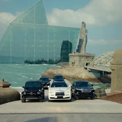 AI generated video: Style:
Ultra realistic luxury corporate success entry scene. Single continuous shot. Stable 4K cinem...