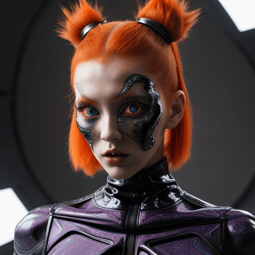 AI generated: metamorphosis, alien fashion editorial, avant-garde hyper futuristic surreal fashion, extreme detail...