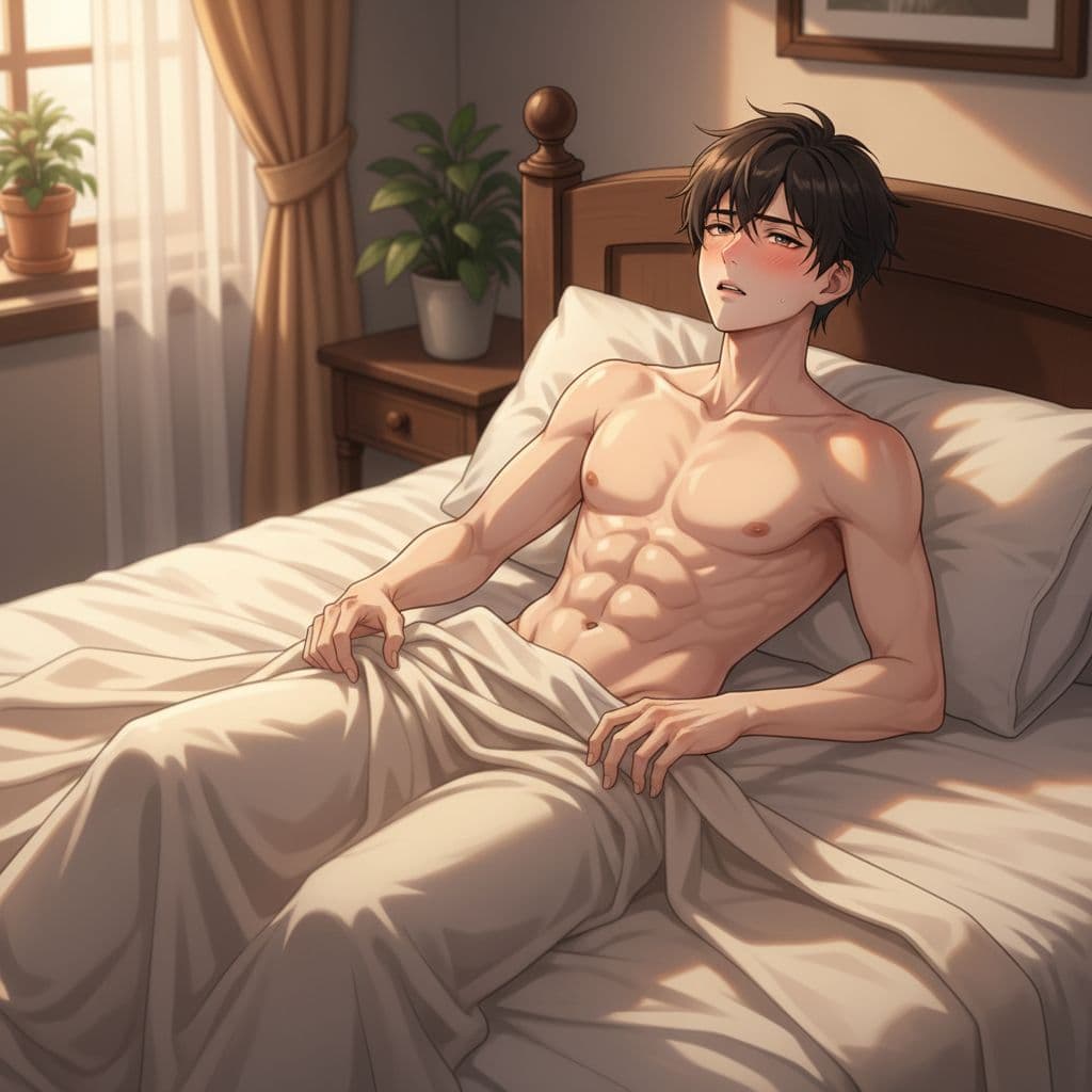 AI generated: Ultra-detailed anime illustration, cinematic lighting, full-body scene. A handsome young Thai anime ...