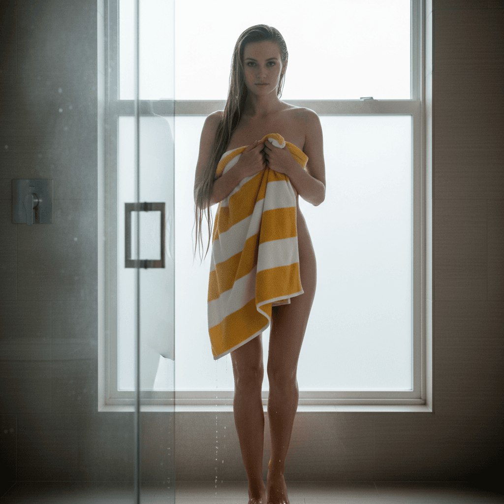 AI generated: A 8K masterpiece, ultra-detailed, full body image of a beautiful face, 25-year-old dark blonde with ...