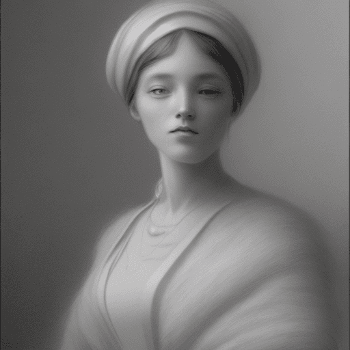 AI generated: illustration of a woman, in the style of Clémence Guillemaud --ar 34:65