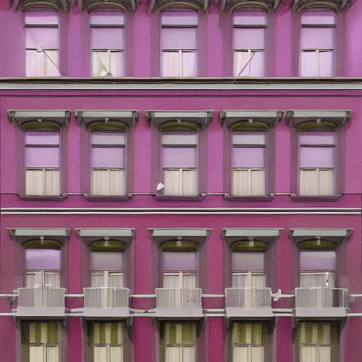 AI generated: a building from the front, pictures of beautiful urban backgrounds where space plants grow in hyperr...