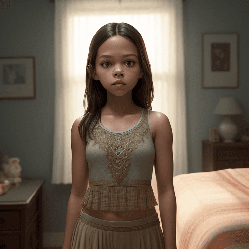 AI generated: jenna ortega standing in bedroom (masterpiece:1.2), (photorealistic:1.2), (bokeh), (best quality), (...