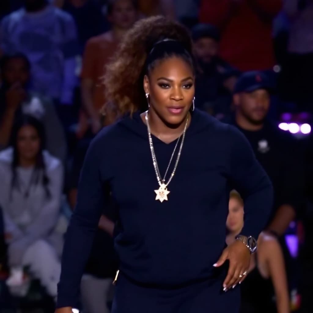 AI generated: Serena Williams recently sparked buzz when she surprised fans during Kendrick Lamar's Super Bowl LIX...