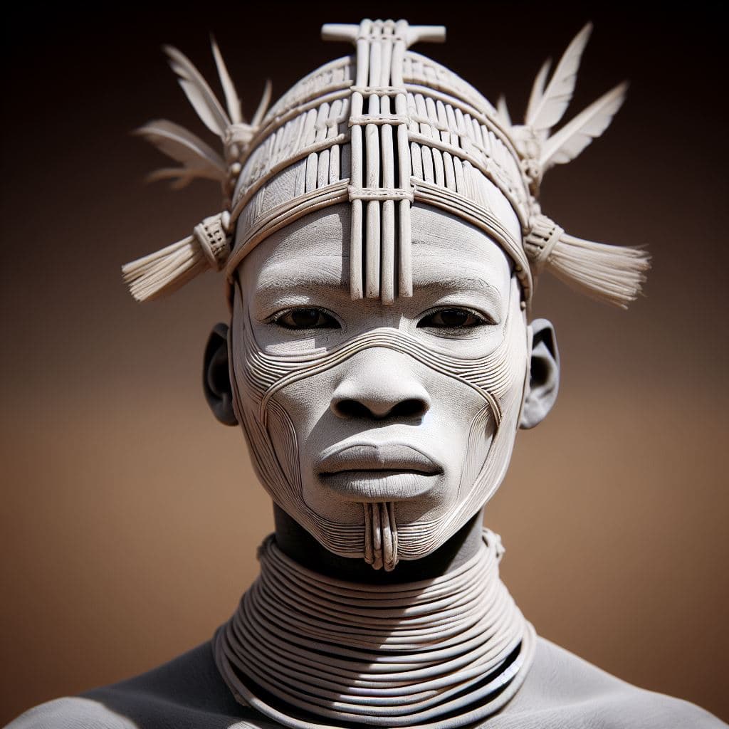 AI generated: African indigenuous dancer, NatGeo photography