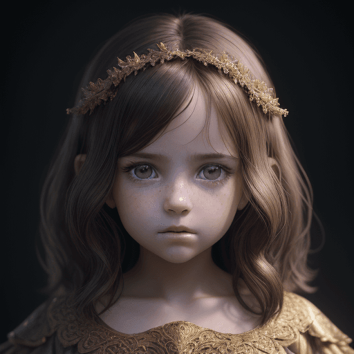AI generated: full body, 8 year old girl, beautiful, brunette hair, little girl, short tight clothes, realistic, a...