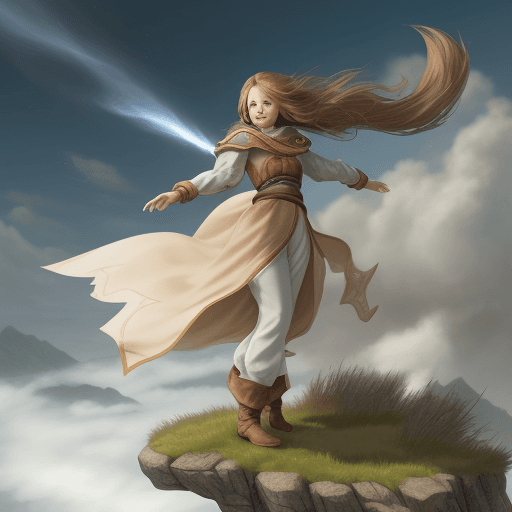 AI generated: gust of wind fantasy, not character