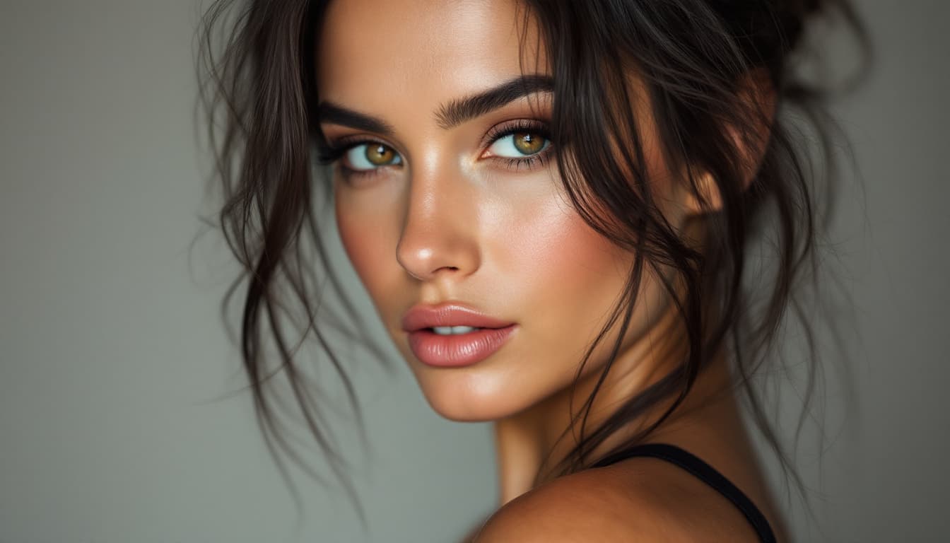 AI generated: Una mujer de cabello largo y negro de piel bronceada practicando CrosFitt. El estilo es como acuarel...