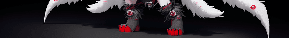 AI generated: full body portrait of loona hellhound, loonacroptop, loonashorts, slit pupils, white eyes, red scler...