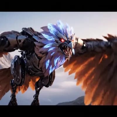 AI generated video: beautiful detailed digital animation, fluid smooth graphics, professional slow motion animation  fea...