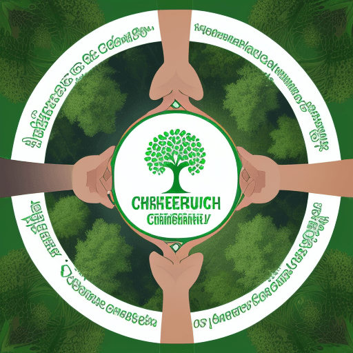 AI generated: Design a circular logo with the name 'CHERCHER YOUTH ENTREPRENEUR CONSULTANCY around the edge. In th...